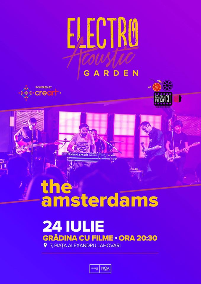 The Amsterdams concerteaza in „Gradina cu filme” din Bucuresti